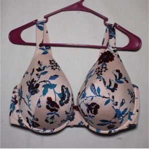 Cacique Full Coverage Floral Bra Plus Size 44DD